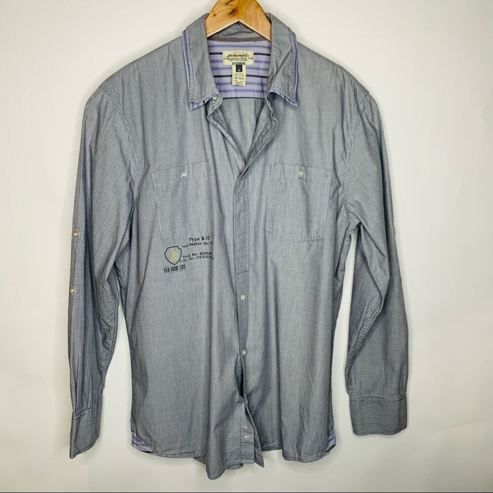 American Rag Mens Button Up Shirt Western Sz XL